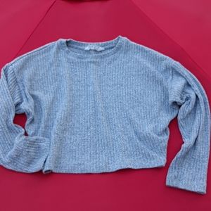 Crop Sweater H&M Long sleeved top grey